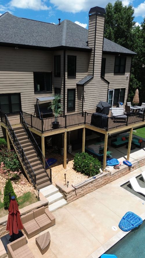 Deck Staining project 3 near Dacula, GA by New Life Outdoors