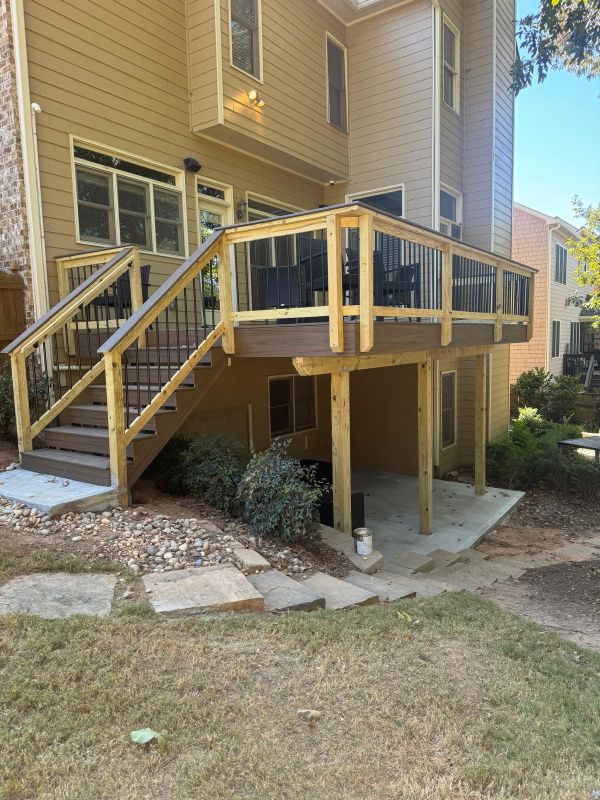 Deck Builder project 6 near Acworth, GA by New Life Outdoors