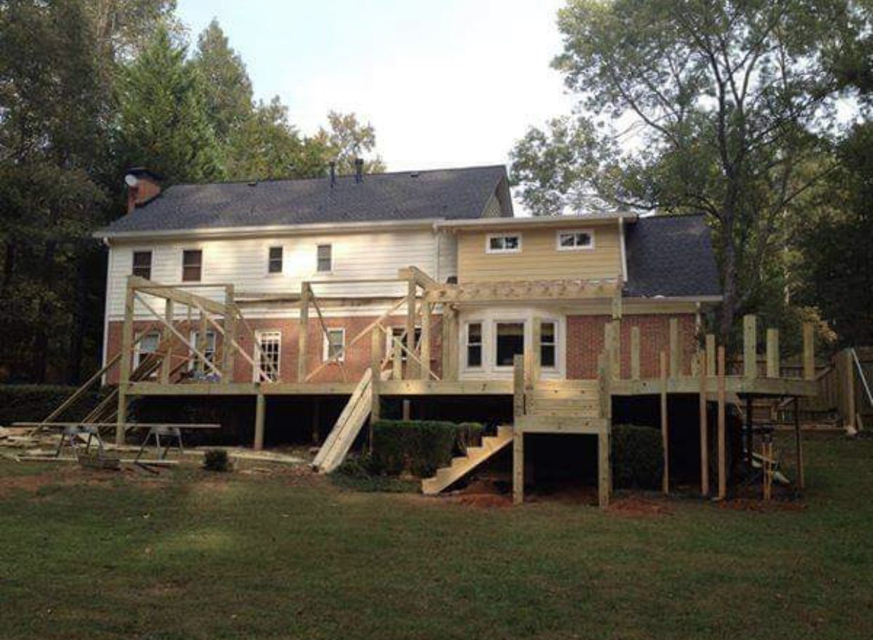 Deck Staining project 2 near Dacula, GA by New Life Outdoors