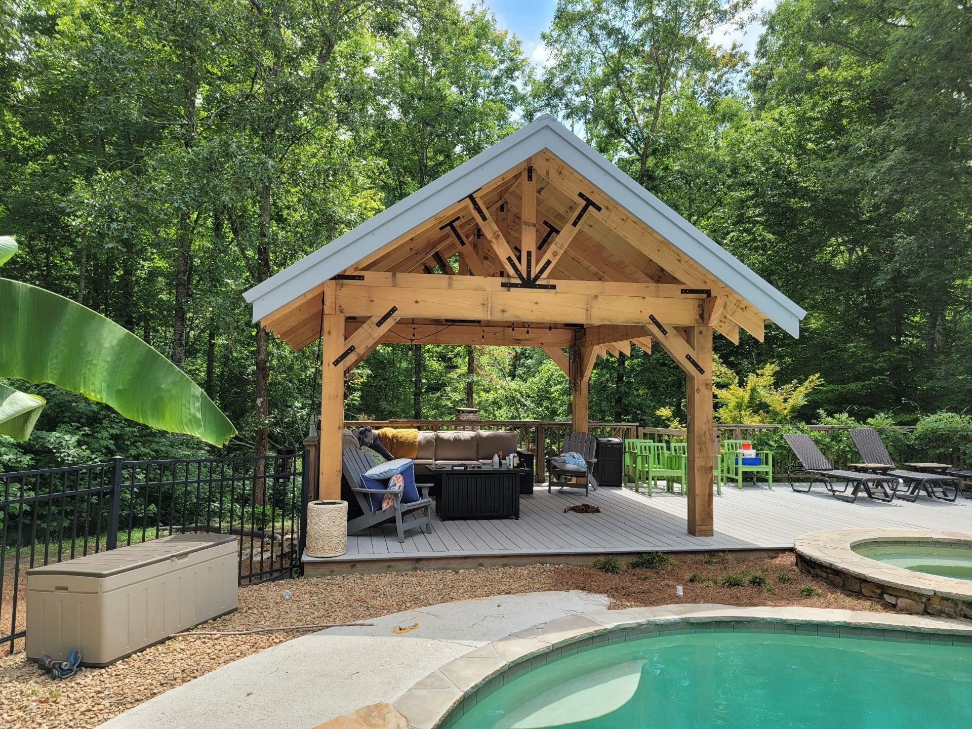 Deck Staining project 2 near Suwanee, GA by New Life Outdoors