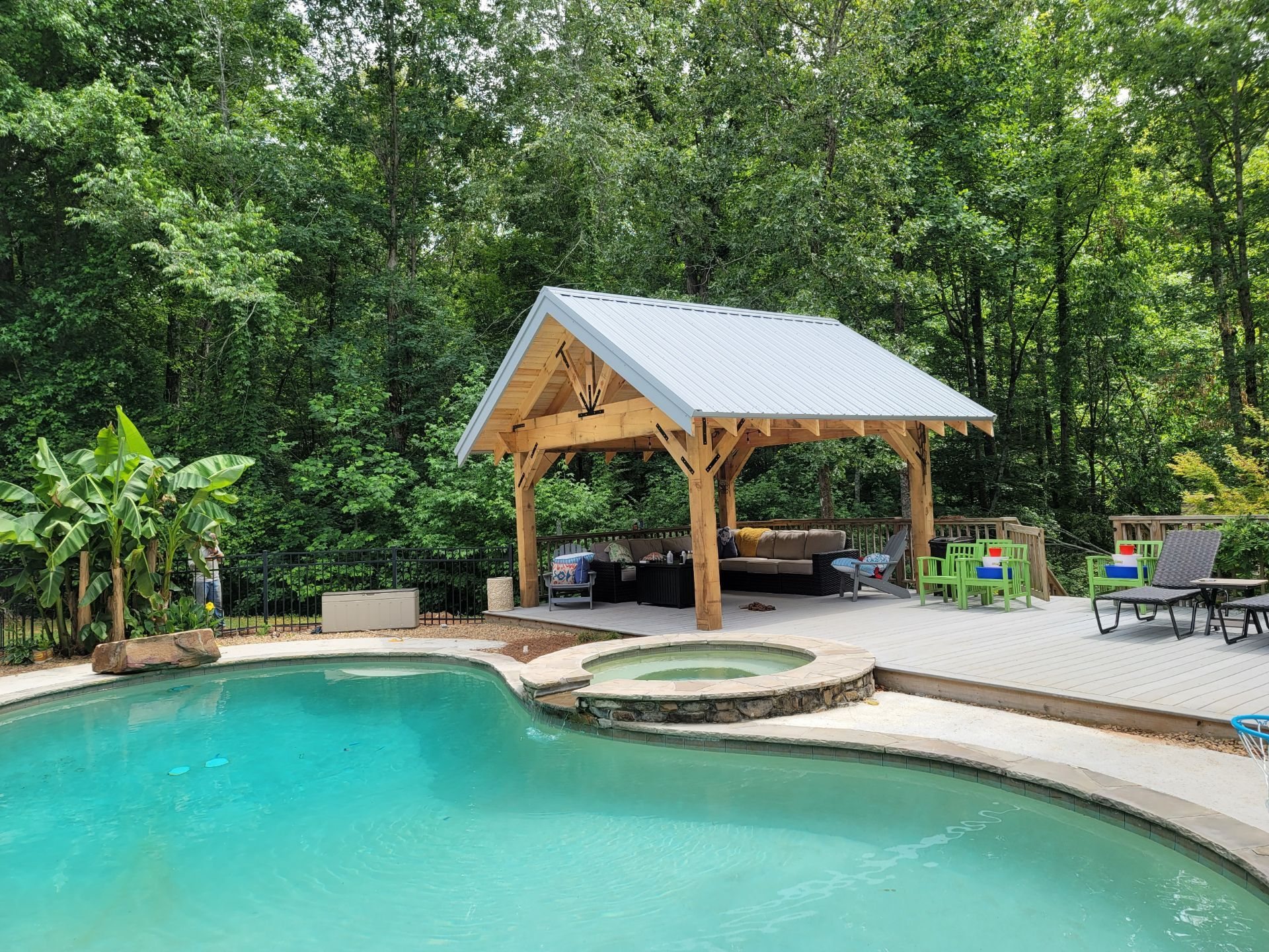 Deck Staining project 3 near Suwanee, GA by New Life Outdoors